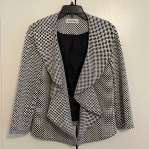 Calvin Klein jacket. Size S. Black $ White